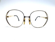 VTG Christian Dior Gold Metal Oval Oversized Glasses Germany 2302 41 56 17 125