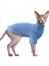 Vêtements Chat, Gilet Chat Sans Poils Pull Col Roulé, Pull Chaton Chiot XXL