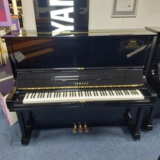 Refurbished By Yamaha U3 Upright Acoustic Piano | Polished Ebony | Bolton Store