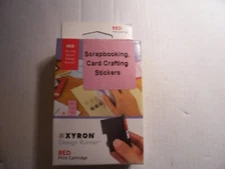 Xyron Design Runner Red  Ink Print Cartridge Sealed NEW