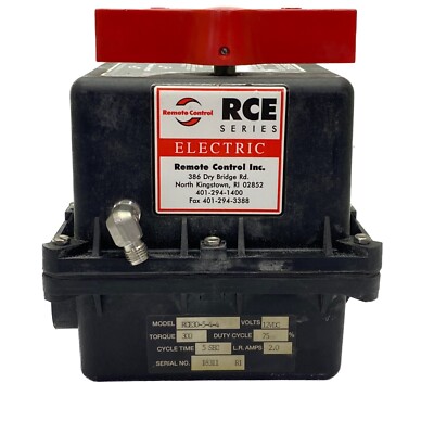 Remote Control Inc Rcel Serial USED Remote Control Inc. 12VDC 300lb ft 2 L.R. Amps Actuator RCE30-5-4 ...