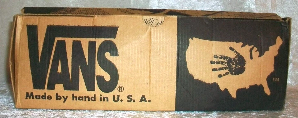 Vintage 1994 Vans Square Root Logo Empty Shoe Skateboarding Sneaker Box 70249 - Image 3 of 4