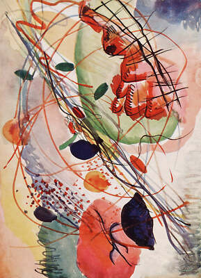 Aquarell by Wassily Kandinsky Art Print