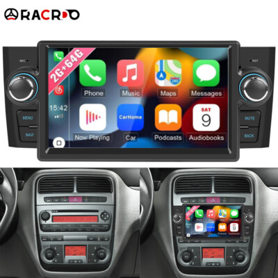 Android 15 Carplay Für Fiat Grande Punto Linea 2007-2012 GPS Navi 64GB Autoradio