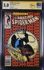 Amazing Spider-Man 300 CGC 5.0 NEWSSTAND SS Signed Todd McFarlane 1st Venom 1988