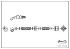 CORTECO Bremsschlauch Hinterachse, Rechts für SUBARU