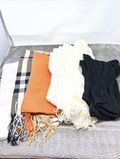 Lot Of 6 Winter Scarves Mixed Colors Casual Accessories Scarf Preowned
