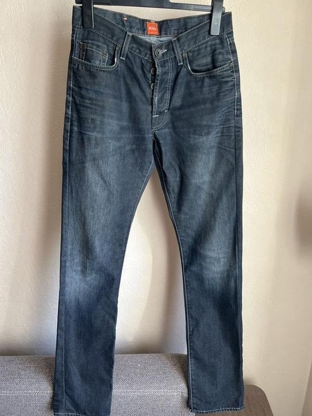 Men Hugo Boss Jeans Navy Denim 32 #66D2