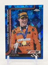 2025 F1 Topps Chrome Sapphire Oscar Piastri Azerbaijan GP Winner