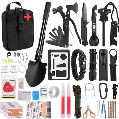 142Pc Emergency Survival Kit First Aid Kit Professional Survival Gear Equipment
