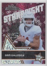 2021 Wild Card Alumination Starbright Holo-Lux Pink Sam Ehlinger Rookie RC 0i1b. rookie card picture