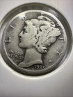 1935-P Mercury Dime- VG In Coin Slip-90% Silver-