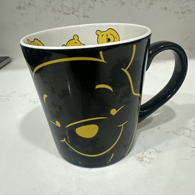 Disney Winnie The Pooh Mug - Pooh Heads Inside-Ceramic Coffee Cup -Black