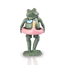 Home 53041 19.50 x 12 x 11 in. Beach Buddy Frog, Multicolor