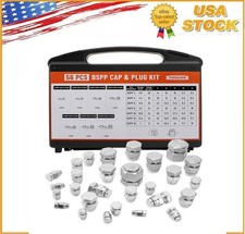 Precision Threaded 56-Piece BSPP Cap & Plug Kit for Ultimate Leak Protection