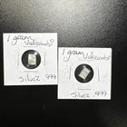 Valcambi 2 x 1g .999 Fine Silver Bars 2g Total