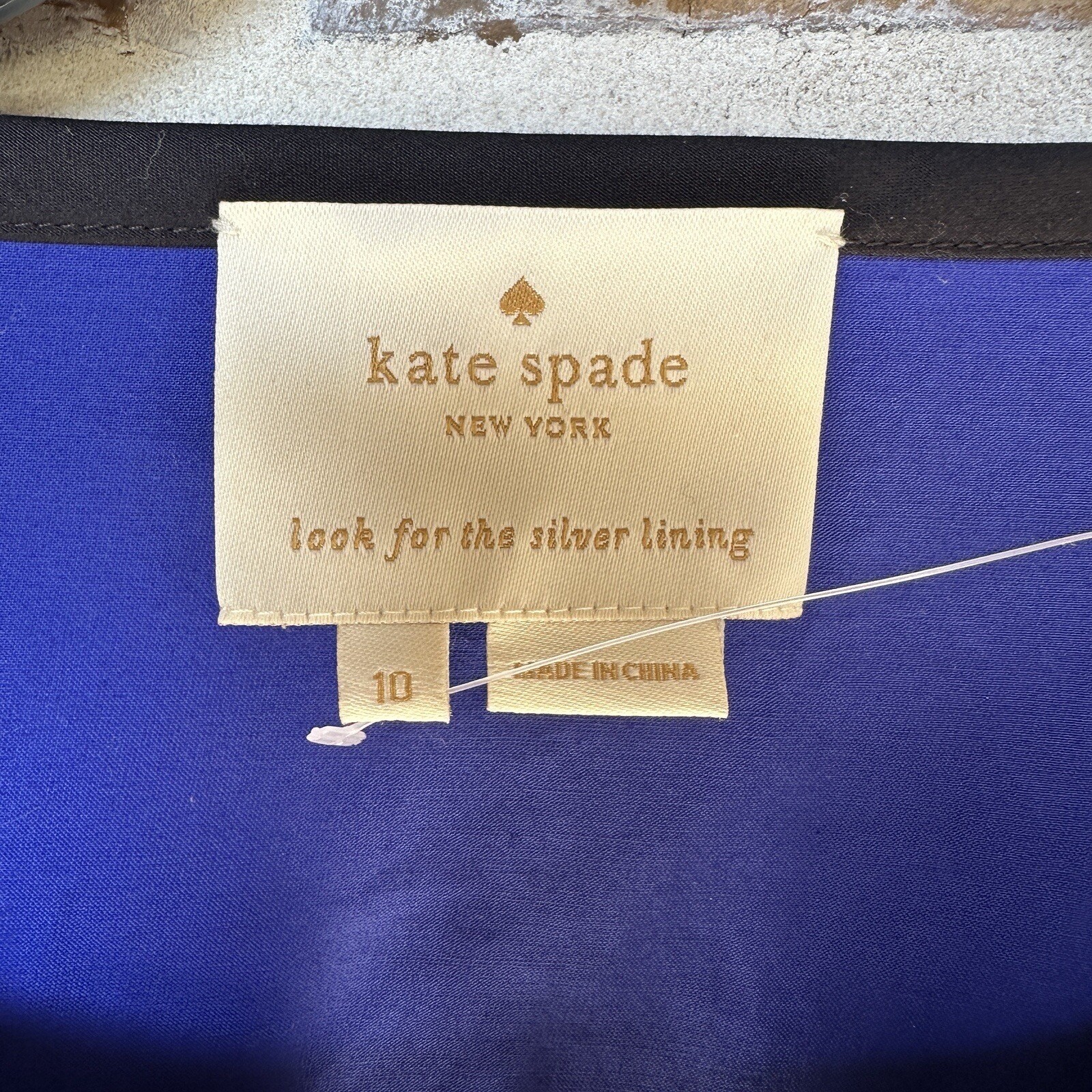 Kate Spade Dress Women's Size 10 Fit And Flare Blue Color Block Sleeveless New thumbnail 7