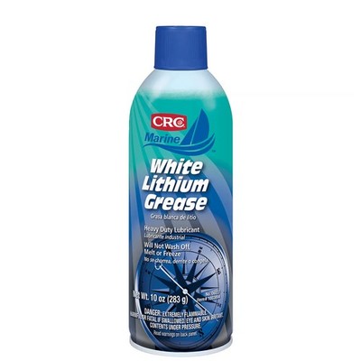 CRC Marine White Lithium Grease, 10 oz (284 gms) 10-Ounce, color 