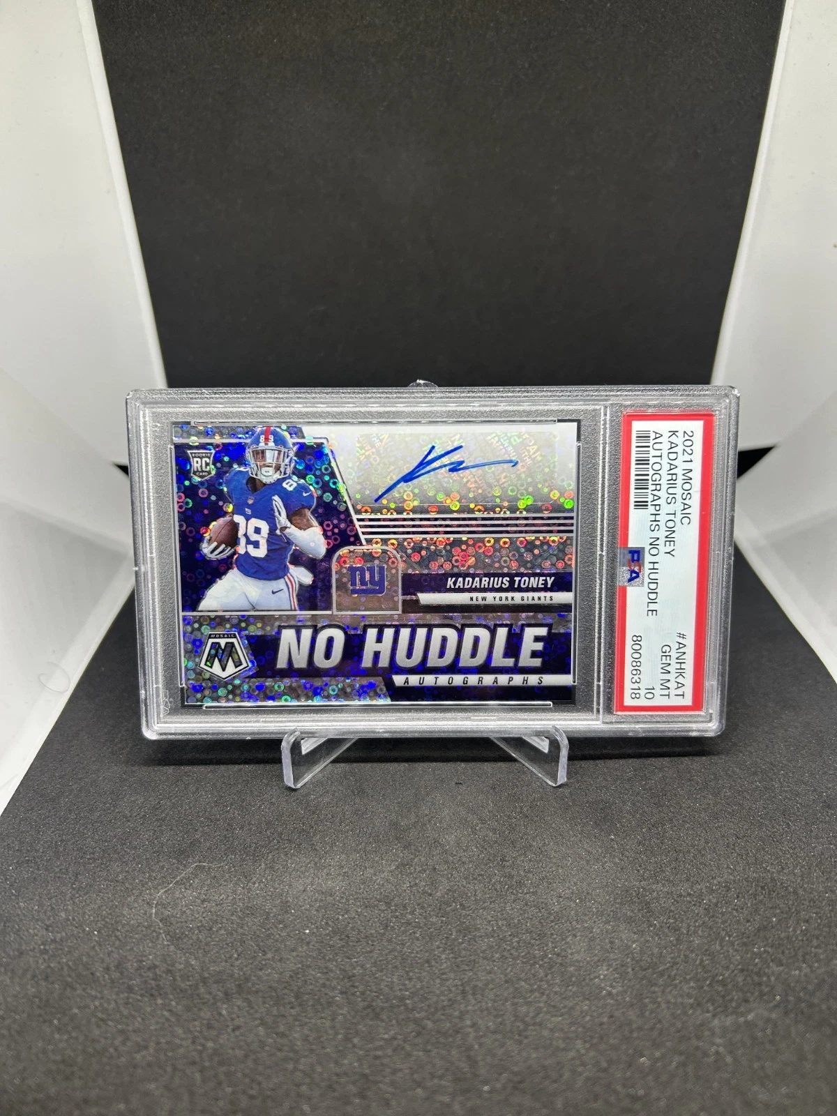 Kadarius Toney Panini Mosaic Autographs No Huddle #ANHKAT Base