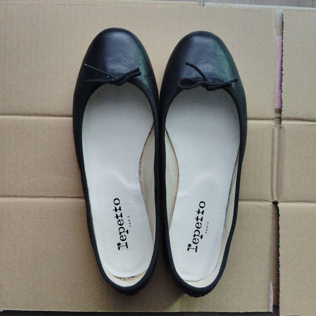 Repetto Flat Ballet Shoes Pumps Ribbon EU 36.5 Authentic