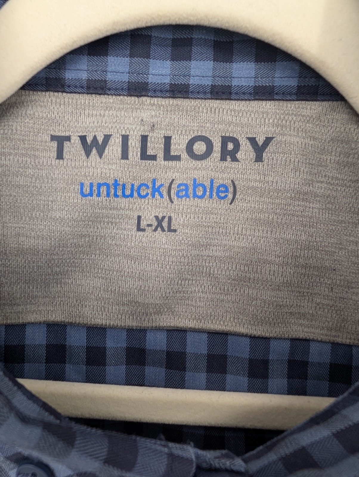 Twillory Untuckable Gingham Performance Button Do… - image 2