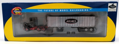 Camión Athearn 70992 escala HO RTR Holmes Mack R con remolque de poste exterior de 40' | Condition: New