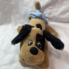 2023 Basic Fun Pound Puppies Plush Dog Blue Pajamas PP Heart Logo 8 Toy