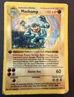 Pokemon TCG Base Set Machamp 8/102 Hitmonchan 7/102 1st Ed Holo 2-Card Lot