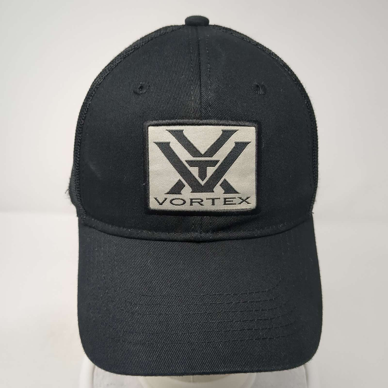 Vortex Logo Patch Snapback Mesh Back Trucker Hat … - image 2