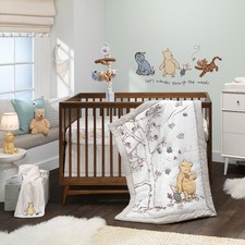 Lambs  Ivy Disney Baby Storytime Pooh 3-Piece Nursery Crib Bedding Set