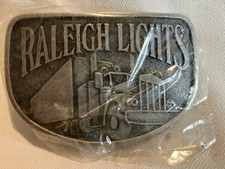 VTG Raleigh Lights Cigarette Belt Buckle Semi-Truck Tractor Trailer