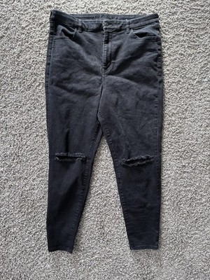 Women s American Eagle Curvy High Rise Jegging Jeans Size 18 distressed
