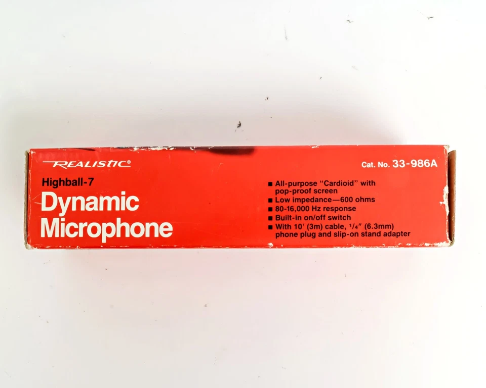 Vintage Realistic Highball-7 Dynamic Microphone 33-986A - Image 3 of 3
