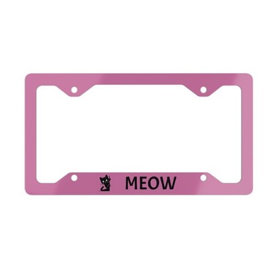 Charming Metal License Plate Frame - Customize Your Ride, Fun Car 