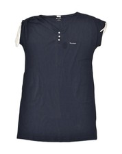CHAMPION Womens Easy Fit T-Shirt Dress UK 20 2XL Navy Blue Cotton TJ01