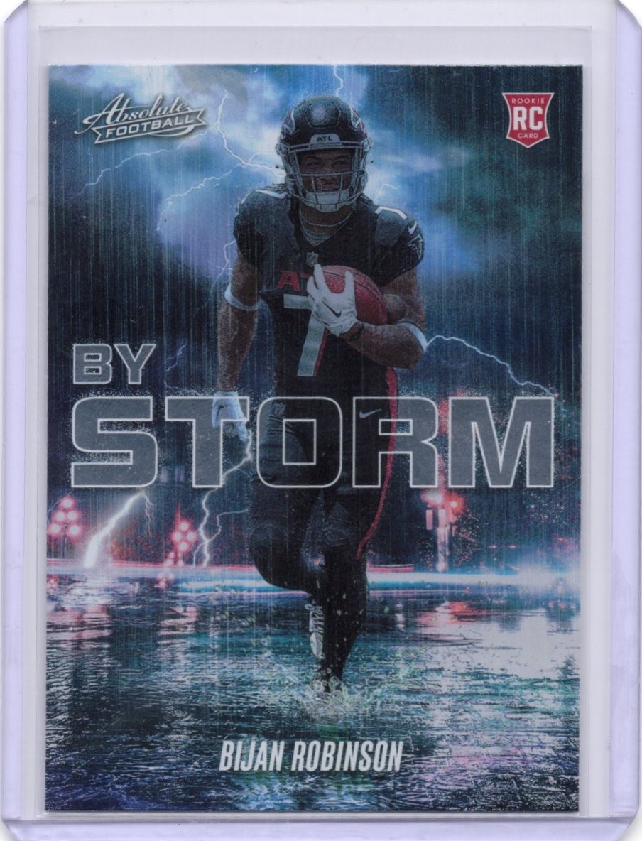 2023 Panini Absolute Bijan Robinson Atlanta Falcons By Storm Rookie #BST-6