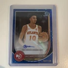 Zaccharie Risacher 2025 Bowman Chrome #BCA-ZR Blue Refractor Auto /150