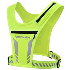 Reflective Vest Chest Phone Holder, Adjustable Hydration Training Workout Gea...
