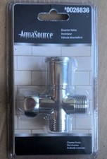 AquaSource 0026836 Brass Shower Diverter Valve Chrome New In Sealed Package.