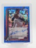 HURSTON WALDREP 2025 TOPPS CHROME ROOKIE BLUE LOGOFRACTOR AUTO /150 Q5677