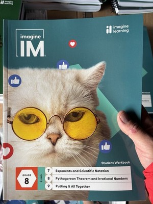 IM Imagine Learning Grade 8 Math Units 7-9 Student Workbook