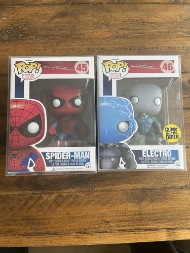 Funko Pop! Marvel Amazing Spider-Man 2 - Spider Man 45 & Electro GTD 46 Bundle
