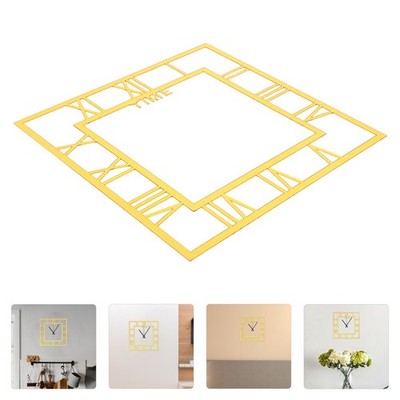 2 Pcs Decorative Wall Clock Sticker Modern Living Room Home Decorations