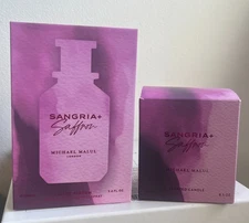 Sangria + Saffron Eau de Parfum Spray 3.4 oz 100ml + Candle Brand New & Sealed