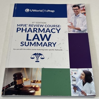 MPJE  REVIEW COURCE: PHARAMCY LAW  SUMMARY  (8th edition, paperback)