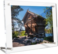 Hiimiei Bilderrahmen A4, Acryl Doppelseitig Fotorahmen Uv-Schtz Zur 21 X 29,7