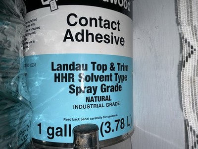 Dap Weldwood Contact Cement Adhesive - Landau Top HHR Solvent Spray 1 Gallon