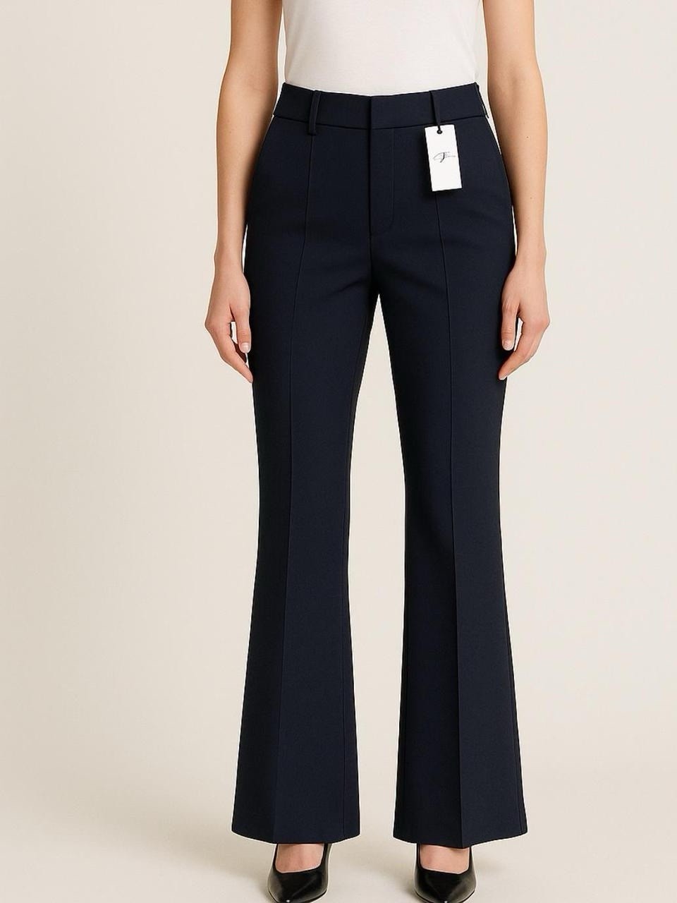 7 For All Mankind Women’s High-Waisted Front Pleat Trouser Pants – Size 8 – NWT