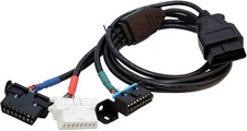 MasTrack -OBD-II Port Replicator Cable| Hide Cords and Have 2 OBD Black 