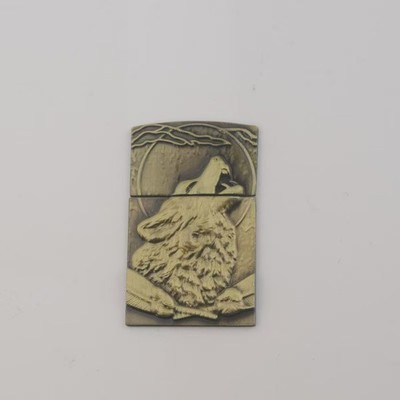 1 piece Retro zinc alloy soul sticker DIY kerosene lighter accessories 009